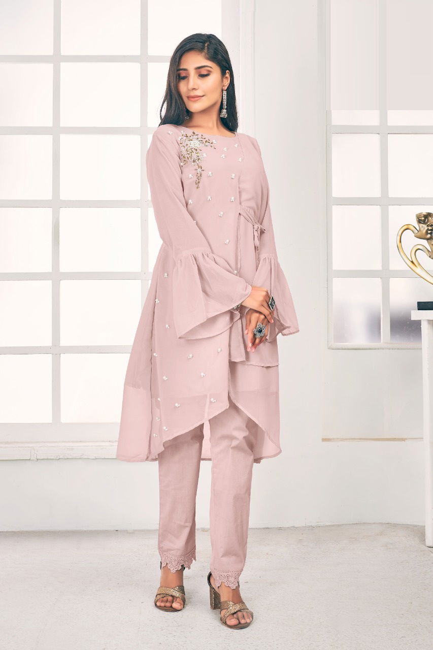 Zainab Fashion Studio Ipc 105 Georgette Party Wear Latest Top With Bottom